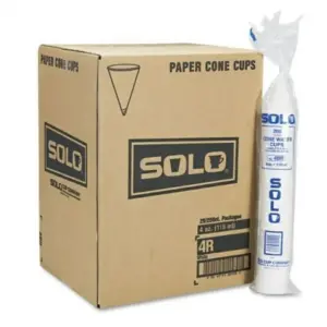 Vaso cono 4r 4 oz caja de 5000 pzas