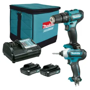 Kit con Atornillador de impacto inalámbrico y rotomartillo inalámbrico