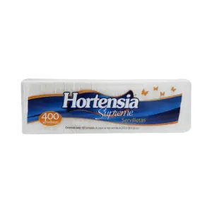 Servilleta Hortensia Supreme Cuadrada Paquete/400